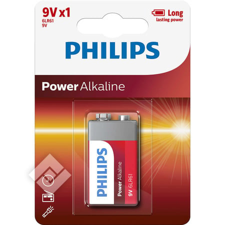 PHILIPS POWER 9V 6LR61 X1