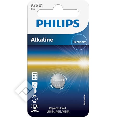 PHILIPS ALKALINE V13GA LR44 X1