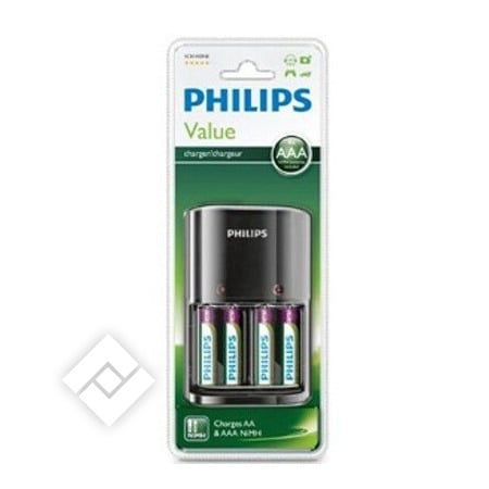 PHILIPS AA/AAA CHARGER + 4 AAA