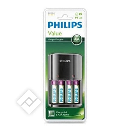 PHILIPS AA/AAA CHARGER + 4 AA