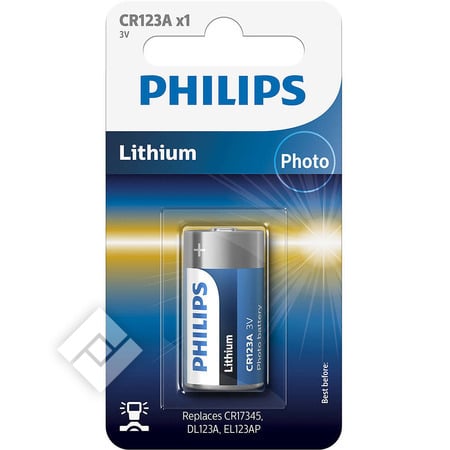 PHILIPS LITHIUM CR123 X1