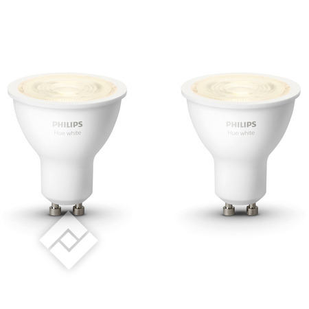 PHILIPS HUE HUE SPOT - LUMIRE BLANCHE CHAUDE - PACK DE 2