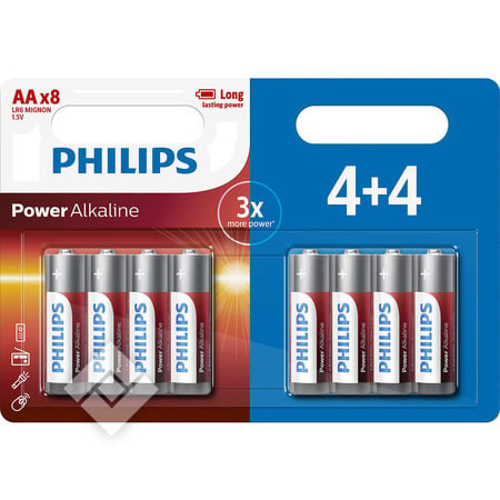 PHILIPS POWER AA LR06 4+4