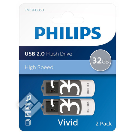 PHILIPS VIVID DUO PACK 32GB