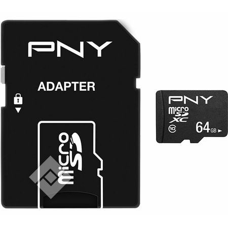 PNY MICROSDHC 64GB +ADAPT