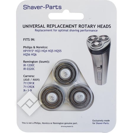 SHAVER PARTS HQ3/ HQ4/ HQ56/ HQ6 COMPATIBLE