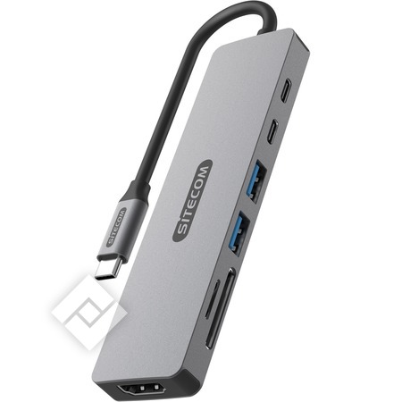 SITECOM 7IN1 USB-C PD MULIPORT