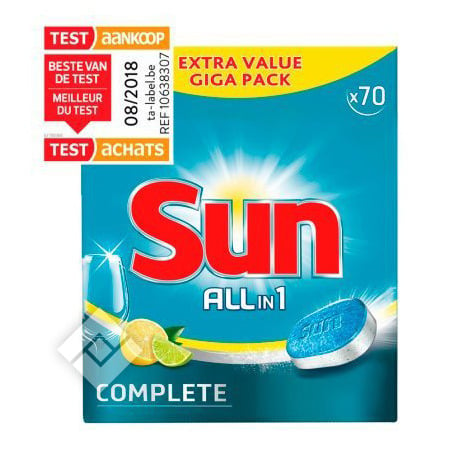 SUN TAB AIO 70 TABLS LEMON