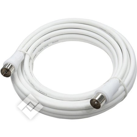 TEMIUM COAX 5M M/F 9.52 WHITE