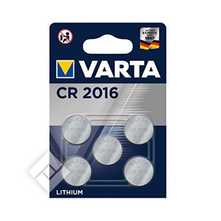 VARTA LITHIUM CR2016 X5