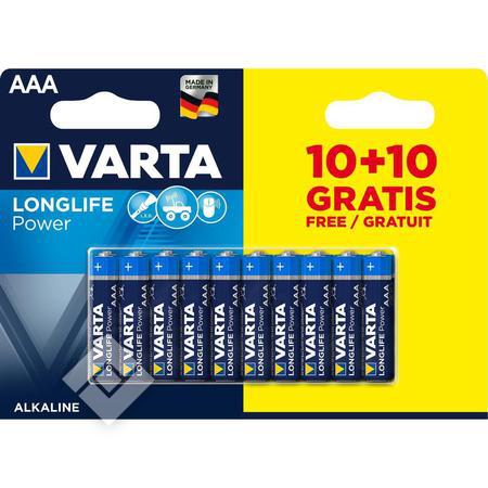 VARTA LL POWER AAA LR03 10+10