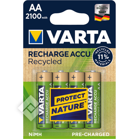 VARTA RECYCLED AA 2100MAH BLS 4