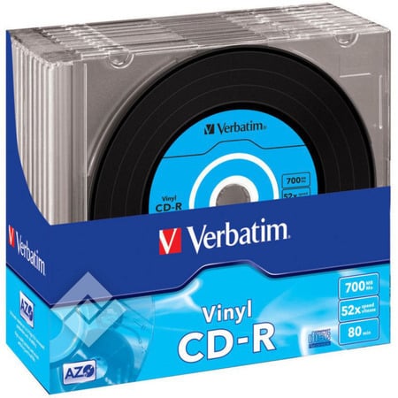 VERBATIM CD-R VINYL X10 52X