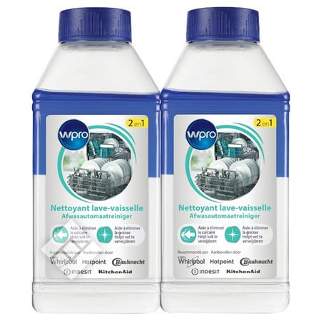 WPRO DISHWASHERCLEANER 2X250ML