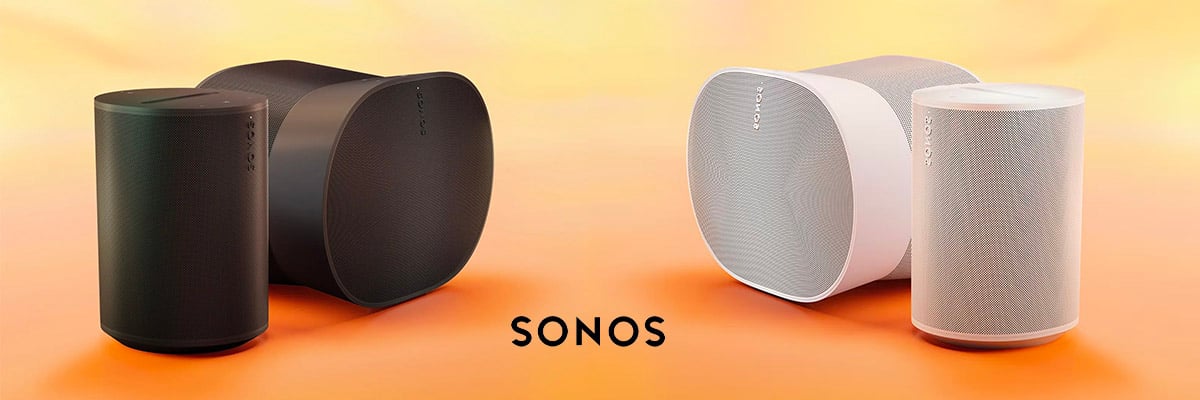 Sonos Era 100 en Era 300 in wit en zwart