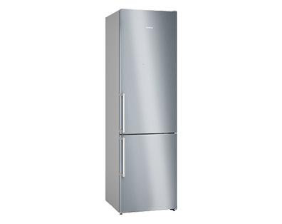 Un combi frigo conglateur gris ferm